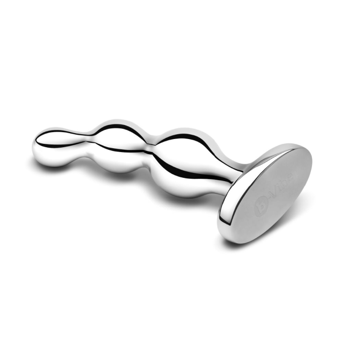 b - Vibe Stainless Steel Anal Beads - HeldInBliss