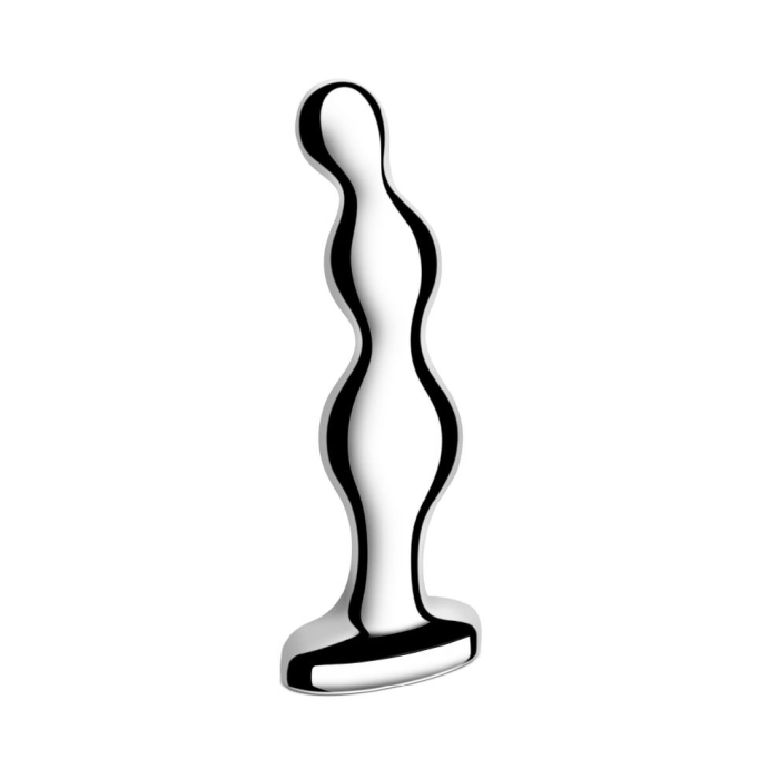 b - Vibe Stainless Steel Anal Beads - HeldInBliss