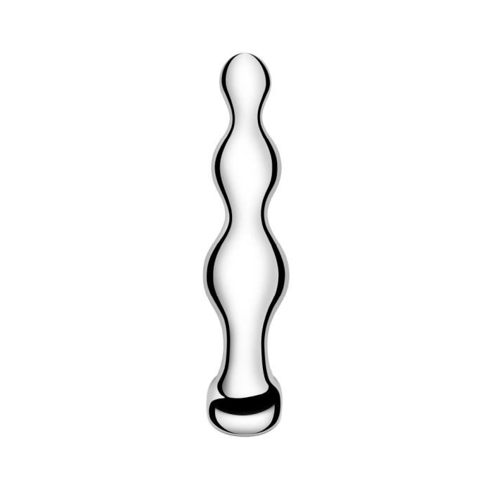 b - Vibe Stainless Steel Anal Beads - HeldInBliss