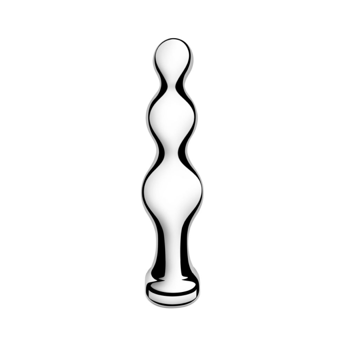 b - Vibe Stainless Steel Anal Beads - HeldInBliss