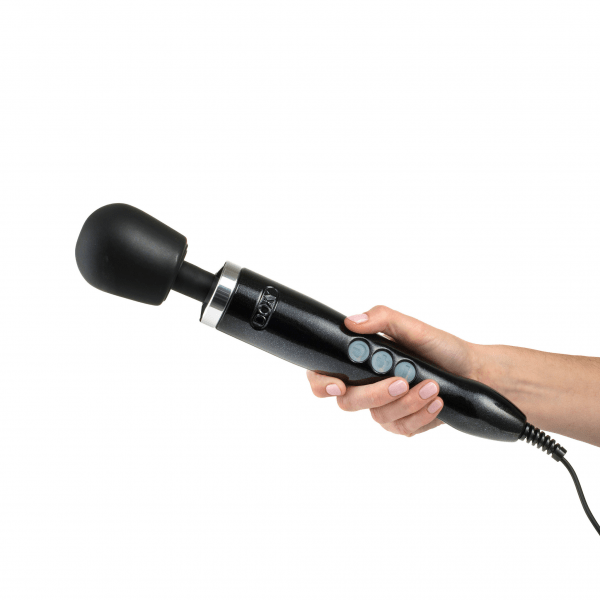 Doxy Die Cast Wand Vibrator – Black - HeldInBliss