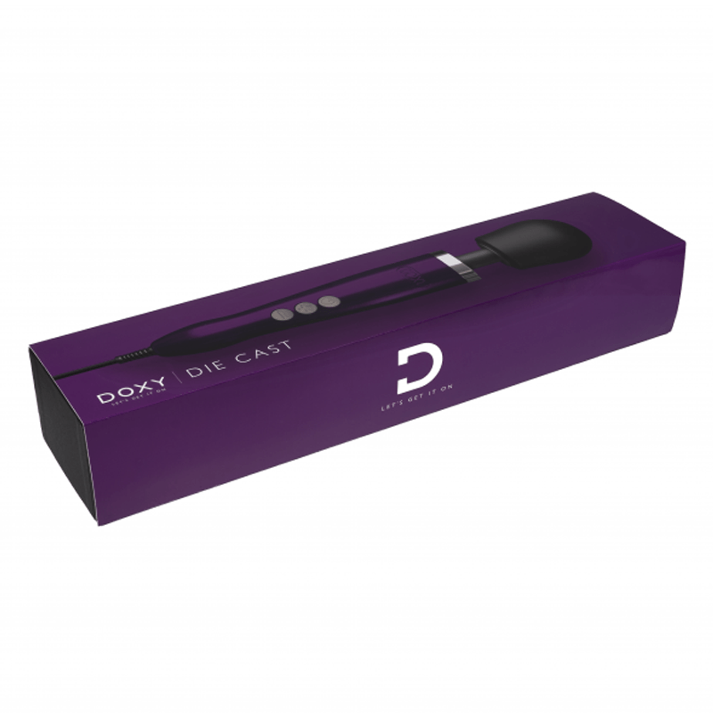 Doxy Die Cast Wand Vibrator – Purple - HeldInBliss
