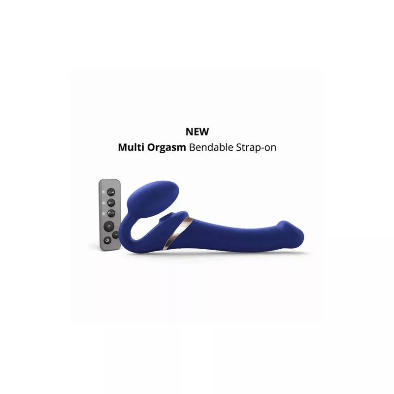 Multi Orgasm Bendable Strap - On – M – Fuchsia (Strap - On - Me) - HeldInBliss