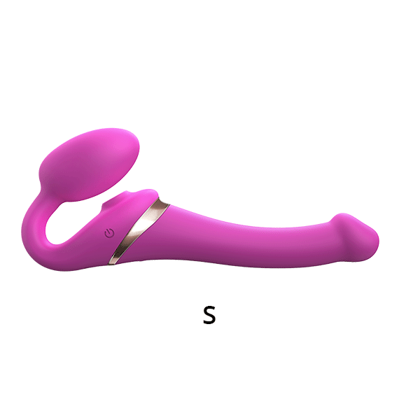 Multi Orgasm Bendable Strap - On – S – Fuchsia (Strap - On - Me) - HeldInBliss