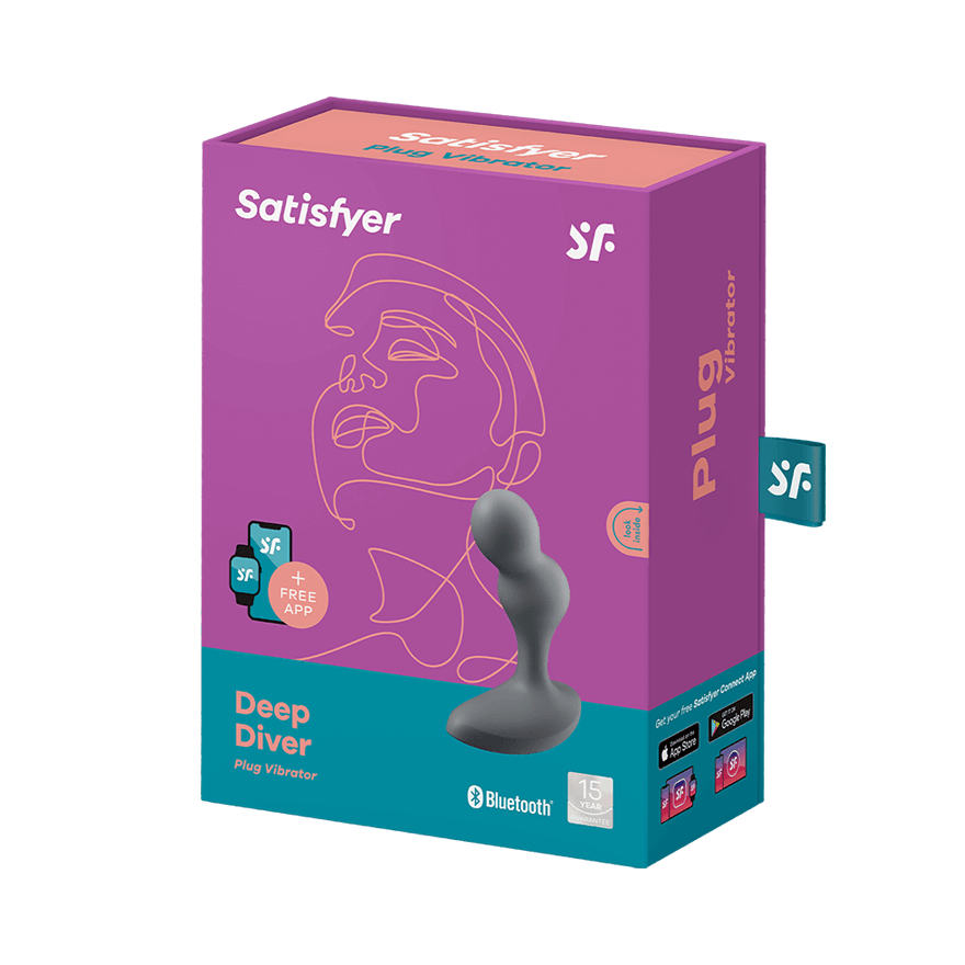 Satisfyer Deep Diver Plug (App - Controlled) – Grey - HeldInBliss