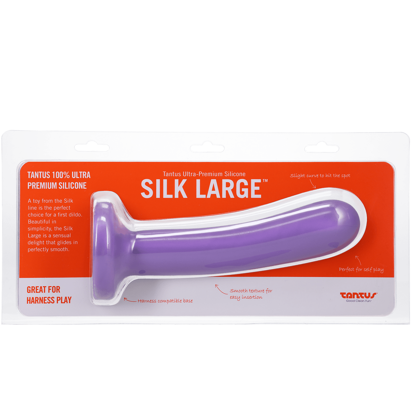 Tantus Silicone Silk Dildo – Large - HeldInBliss