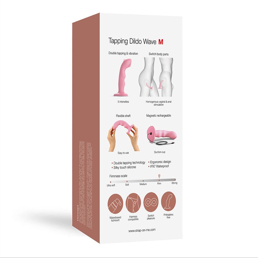 Tapping Wave Vibrator – Coral Pink - HeldInBliss