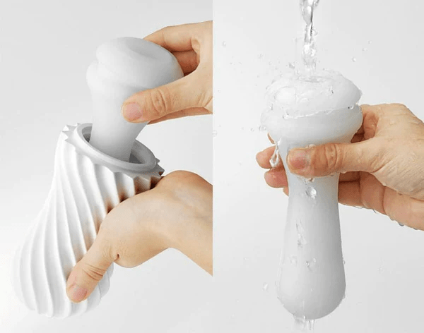 Tenga Flex Masturbator – Silky White - HeldInBliss