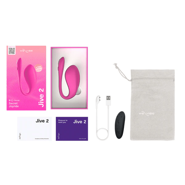 We - Vibe Jive 2 Wearable Vibrator – Electric Pink - HeldInBliss