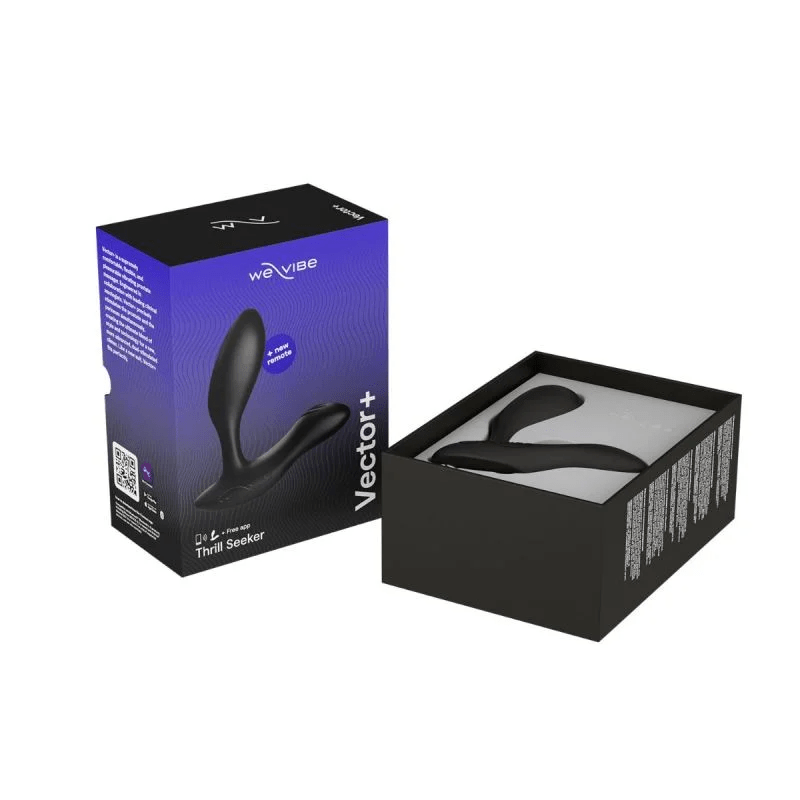 We - Vibe Vector+ Prostate Massager – Black - HeldInBliss