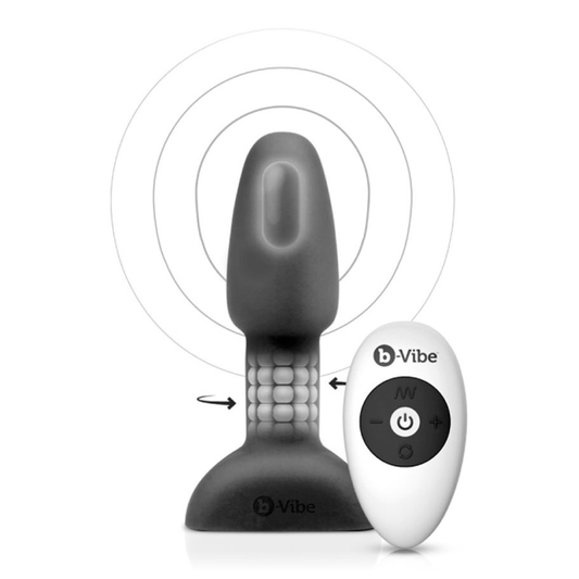 b - Vibe Rimming Plug Petite – Black - HeldInBliss