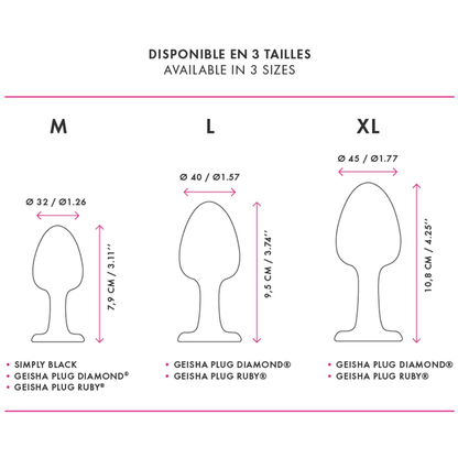 Dorcel Geisha Plug – Ruby (XL) - HeldInBliss