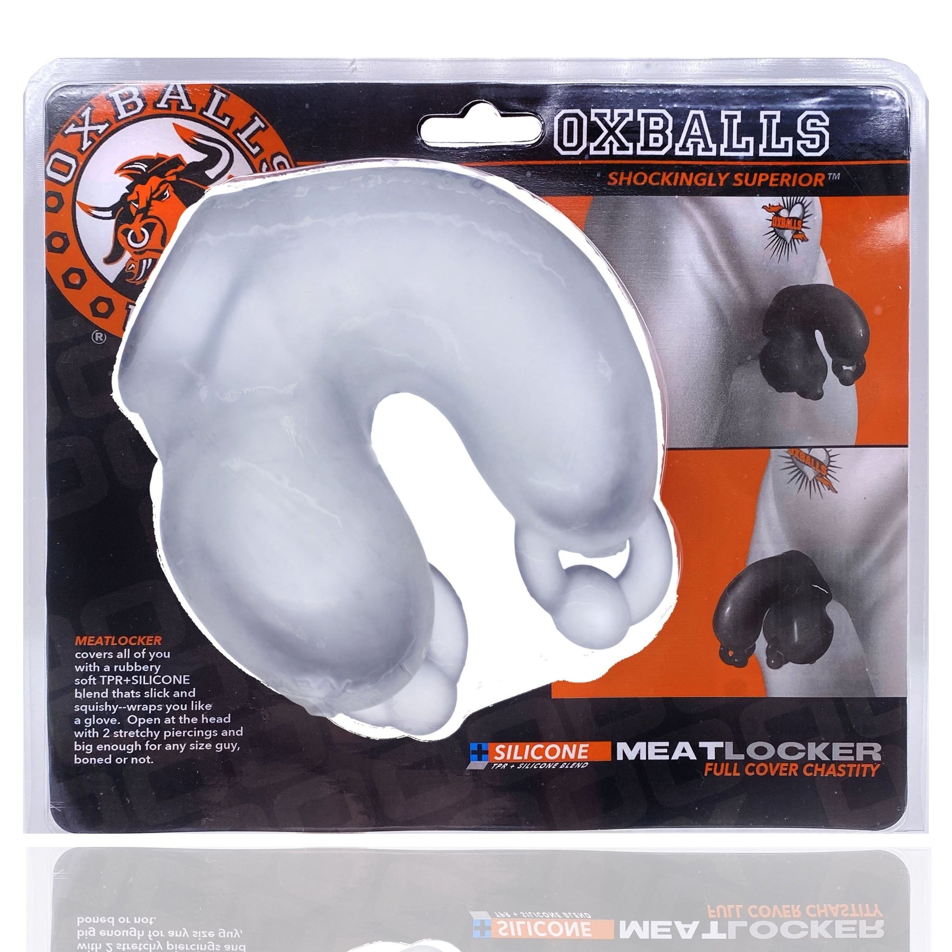 Oxballs MEATLOCKER Chastity – Clear Ice - HeldInBliss