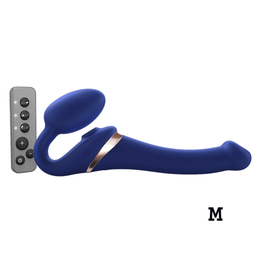 Strap - On - Me Multi - Orgasmic Bendable Strap - On – M – Night Blue - HeldInBliss