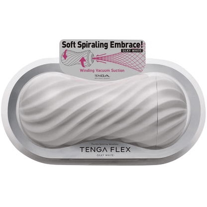Tenga Flex Masturbator – Silky White - HeldInBliss