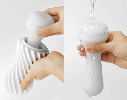 Tenga Flex Masturbator – Silky White - HeldInBliss