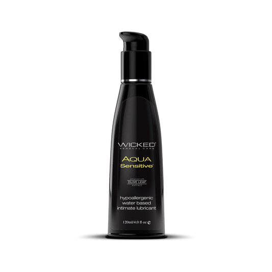 Wicked Aqua Sensitive Water - Based Lubricant – 4 oz - HeldInBliss